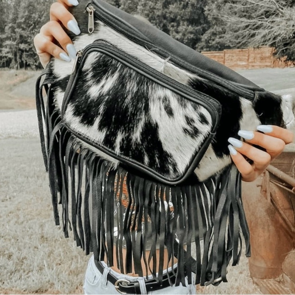 Austin Cowhide Sling Fesitval Bag by Countryside Co. - Fanny Pack, Bum Bag